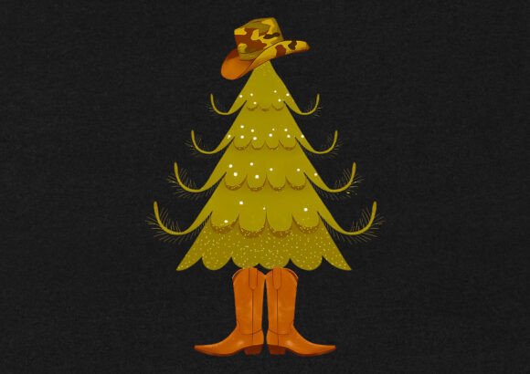 Cowboy Christmas Tree PNG: A Designer’s Perspective on Real-World Embroidery Use