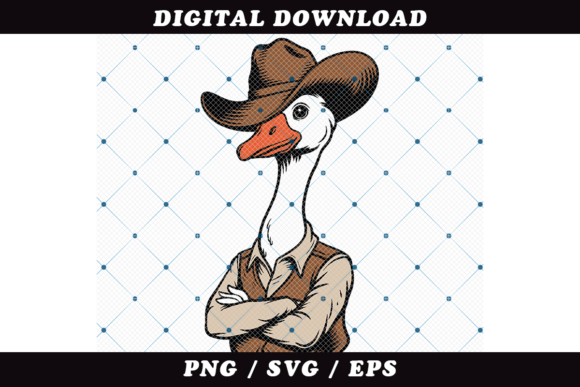 Cowboy Goose Character Illustration Review: Real Project Use