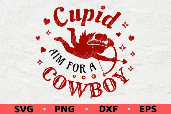 Cupid Aim for a Cowboy Embroidery Design Review