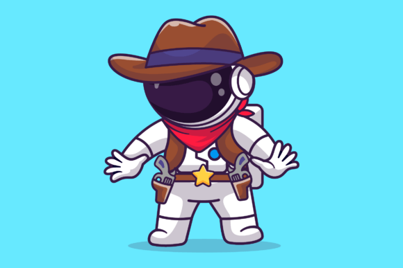Cute Astronaut Cowboy Cartoon Embroidery Review