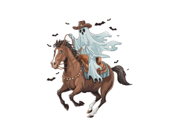 Halloween Cowboy Ghost Riding a Horse Embroidery Design Review