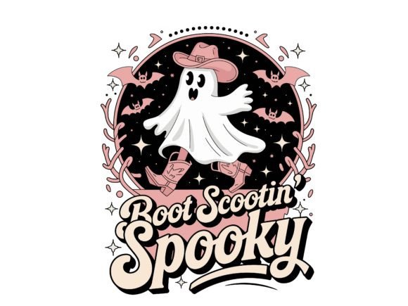 Halloween Ghost Wearing Cowboy Boots Embroidery Design Review