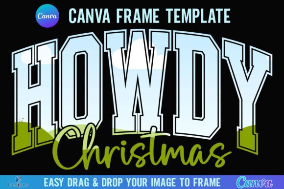 Howdy Christmas Canva Frame Western Review