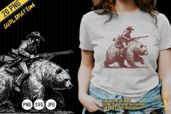 Lumberjack Cowboy Riding a Bear Shirt Review