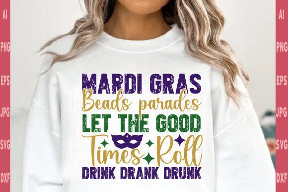 Mardi Gras PNG, Vintage Western Mardi Review