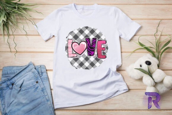 Retro Love Western Valentines PNG for Embroidery Projects