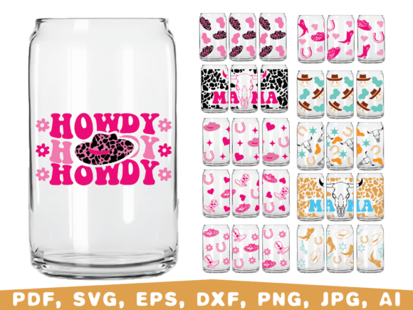 Western Cowgirl Glass Can Embroidery Design Review